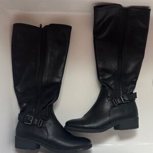 Croft & Barrow Black Over the Knee Boots